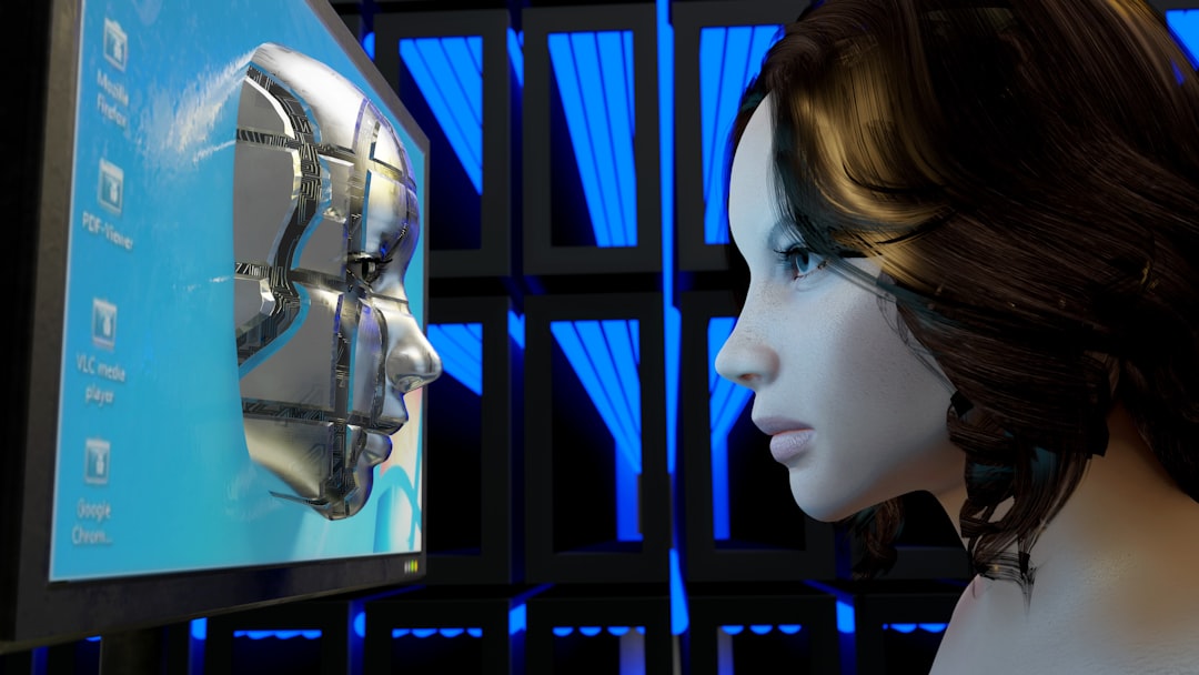 Locutor humano profesional en estudio representando el valor de la locución humana en la era de AI